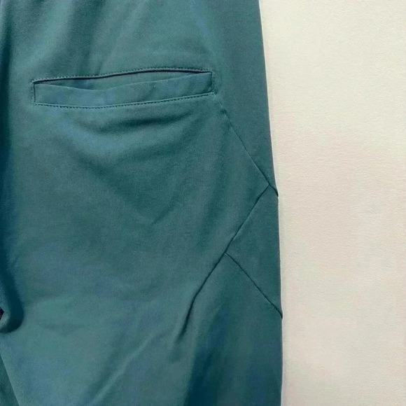 Alphalete Tapered  Leg Ribbed Be More Hem Joggers Sweatpants Teal Blue Green XS - Picture 10 of 12